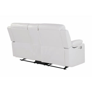 Blanche - Console Reclining Loveseat With LED Lights And Speakers