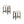 Transitional Style Counter Height Dining Stool With Footrest (Set of 2)