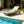 Black Iron + Teak Finish Outdoor Chaise Lounge Set with Leaf Coconut Cushion