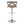 Gardenia - Contemporary Adjustable Barstool With Swivel / Rounded T Footrest (Set of 2)