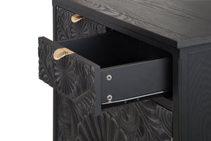 Hand-Carved Accent Cabinet