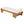 Teak Finish Acacia Wood Daybed with Cream Cushion