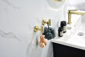 6-Pack Wall-Mounted Stainless Steel Bathroom Towel Hooks