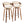 Symphony - Mid Century Modern Fixed Height Barstool With Swivel With Round Footrest (Set of 2)