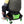 Heavy Duty Mechanic Stool With Wheels And Soft Rubber Cushion And 330Lbs Capacity - Green