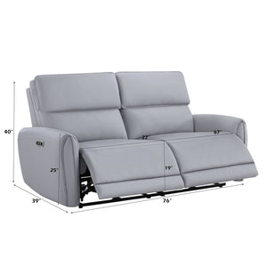 Jeromie - Power Motion Sofa With USB Port - Gray