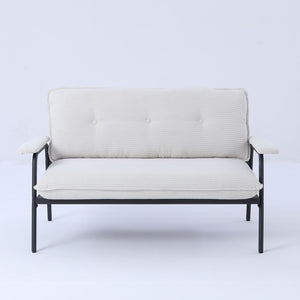 Modern Metal Frame Sofa With Sponge Filling For Compact Spaces And Versatile Use