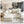 Deep Seat Convertible Sofa With Soft Pillows And Ottomans