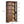 6 Tier Brown Mid Century Bookcase With X Design For Living Room - Brown