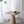 Square Side Table With Pedestal Base