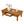 Rectangular Wooden Coffee Table with Storage Drawer