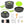 16Pcs Camping Cooking Ware Set Camping Stove Cookware Kit Aluminum Pot Pan Kettle Set with Bowls Knife Fork Spoon Carabiner Spatula Cutting Board for