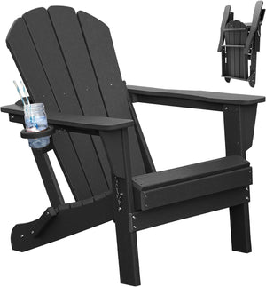 Adirondack Chair, Plastic Adirondack Chairs, HDPE Adirondack Chair, Folding Adirondack Chairs,Outdoor Chairs with Cup