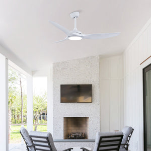 52 Inch ABS Blades Ceiling Fan with LED Light Kit