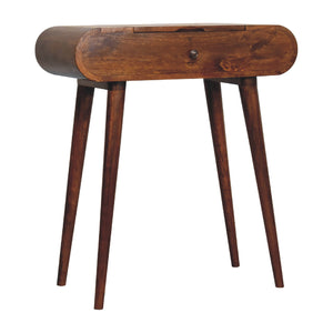 Solid Wood Mini Round Chestnut Fold Vanity
