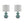 Ellipse Curved Glass Table Lamp, Set of 2