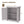 Rustic Cedar Wood Potting Bench With Storage Cabinet And Metal Top For Outdoor Patio - Gray