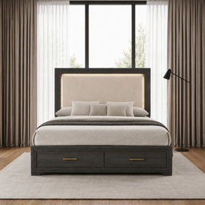 Colorado - Bedroom Set With Upholstered LED Headboard