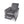 Bolt Upholstered Recliner Chair With Stainless Steel Base - Gray / Chrome