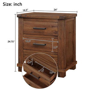 3 Drawer Nightstand