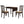 Vanetta - 3 Piece Dining Set With Drop Leaf Table And Chairs - Cappuccino