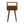 Solid Wood Mini Nightstand, 1-Drawer, 1 Open Slot, Chestnut