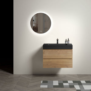 Alice Natural Oak Bathroom Vanity With Sink