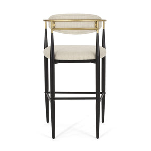 Upholstered Bar Stools With Backs For Kitchen Island (Set of 2)