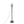 Arturo Contemporary Floor Lamp in Black Wood and Black Steel with Grey Fabric Shade