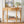 TREXM Farmhouse Half Moon Console Table with Drawer & Shelf