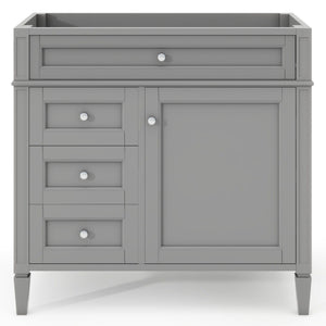 Bathroom Vanity With 2 Drawers and Tip-Out Storage Cabinet