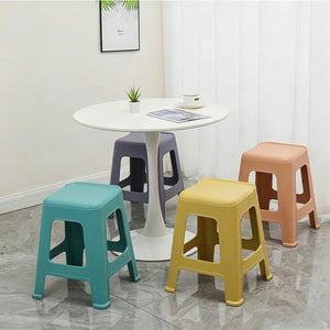 5 Pack Stackable Classroom Stools, 18.8" Height Colorful Nesting Plastic Stool