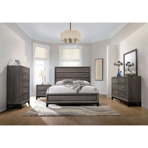 Gregory - 5 Drawer Chest - Smoke Gray