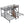Metal Bunk Bed With Storage Shelves Staircase