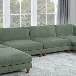 Armless Chair For Living Room - Sage
