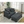 Oversized Corduroy Chaise Lounge with Ottoman in Dark Gray