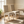 TREXM Set of 2 Dining Chairs - Wood Upholstered with Nailhead