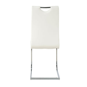 Modern Dining Chairs With Padded Seat And Metal Legs