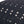 Dalm - Fabric Square Pouf Ottoman With Polystyrene Beads Filling - Dark Blue / White