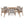 Durable Outdoor Dining Chair Set with Acacia Wood Frame and Wicker Seat