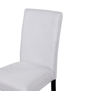 5 Piece Round Dining Table Set, Modern Dining Table And 4 Upholstered Chairs For Dining Room