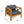 Patio Conversation Set with Foldable Acacia Wood Table and Cushioned Armchairs