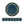 Plastic Charger Plate (Set of 8) - Blue / Gold / Polypropylene