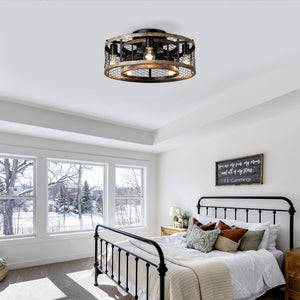 20'' Cage Ceiling Fan With Remote Control