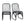 Outdoor Wicker Dining Chairs with Washable Cushion (Set of 2)