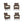 4 Piece All-Weather Patio Dining Chair Set