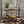 Modern Industrial Bar Cart With Shelving and Casters