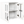 Wall Cabinet with Glass Door and Adjustable Shelves