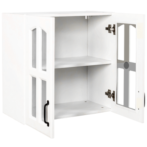 Wall Cabinet with Glass Door and Adjustable Shelves