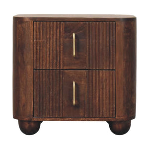 Solid Wood Marlowe Fluted Nightstand